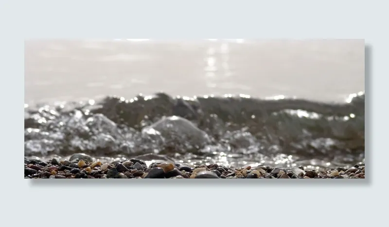 水，海，后退，后退，石头，石头，波浪，海滩