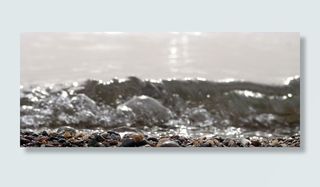 水，海，后退，后退，石头，石头，波浪，海滩