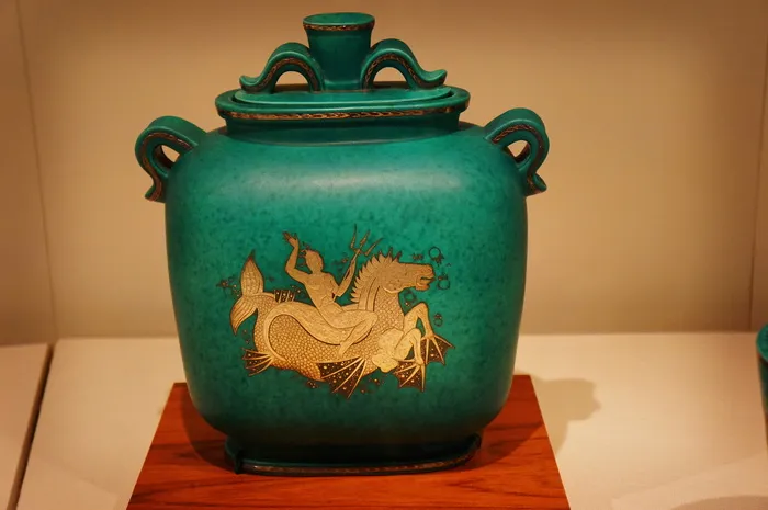 陶器，花瓶，蓝色，壶，粘土，陶瓷，室内，陶瓷