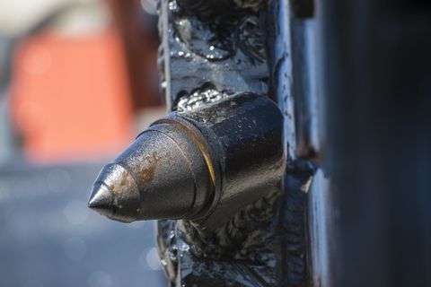 提示，机械，挖掘机，机械经纪人，金属，特写，管道，聚焦前景
