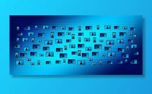 蓝色、图标标识、区块链、数据、记录、概念、系统、通信