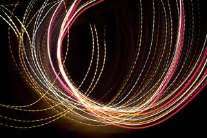 美国、安德森、黑色、彩色、灯光、圆圈、漩涡、空间