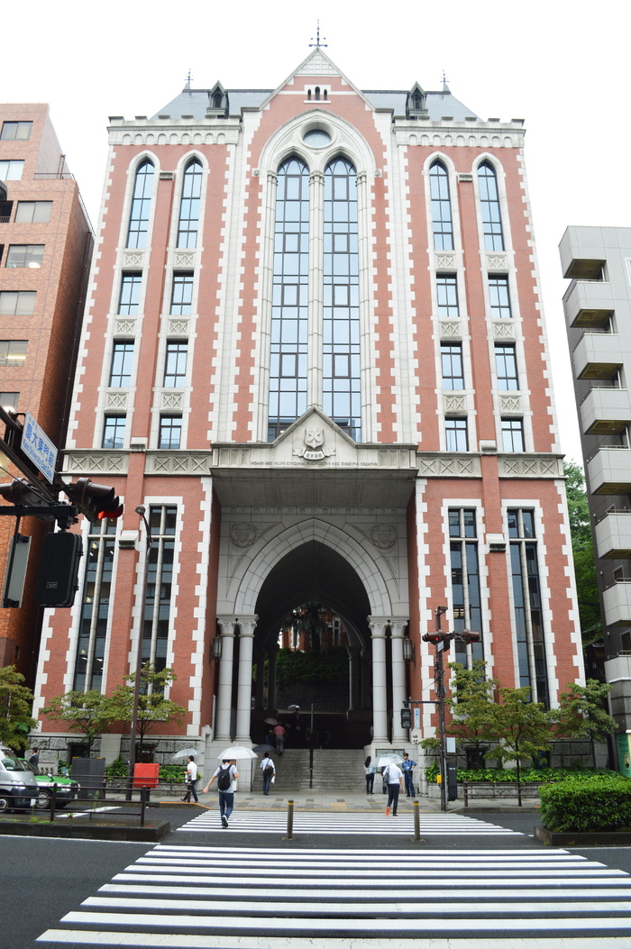 日本，大学，东京，学校，街道，大道，庆应义塾大学，建筑