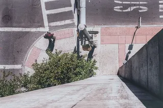 灰色混凝土柱子，灰色，混凝土，柱子，城市，懒惰，城市，透视图