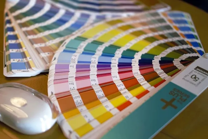 彩色外壳，样本，pantone，印刷厂，打印机，颜色，代码pantone，细微差别