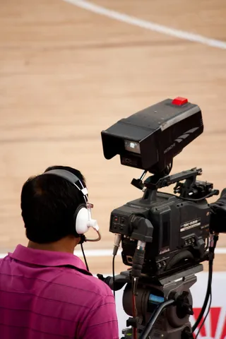 摄影师，摄像师，耳机，男，摄像机，摄像机操作员，职业，专业