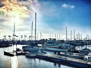 使命湾, 美国, 圣地亚哥, 湾, 帆船, 日落, 海洋, 海港