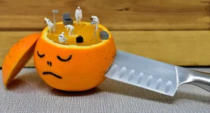 灰色、刀、切片、柑橘、警察、犯罪现场、谋杀、法医