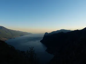 蒙特, Cas, 加尔达, 湖, 湖, 山, 蒙特卡斯, 加尔达, 湖, 山