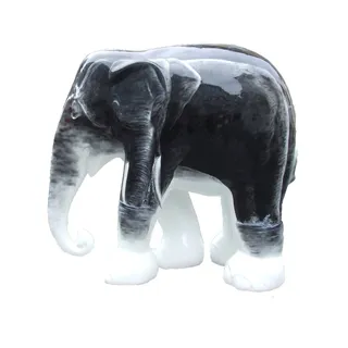 灰色，白色，陶瓷，大象雕像剪贴画，大象游行，大象，艺术，表现