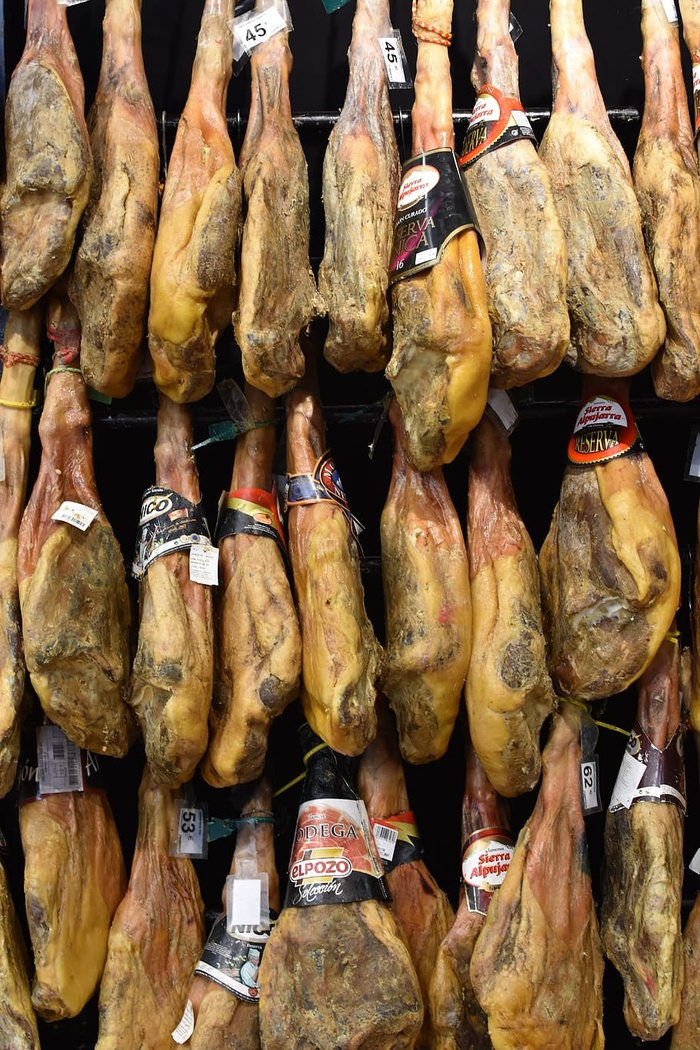 火腿，电源，肉，食品，帕塔内格拉，干火腿，干肉，serrano火腿