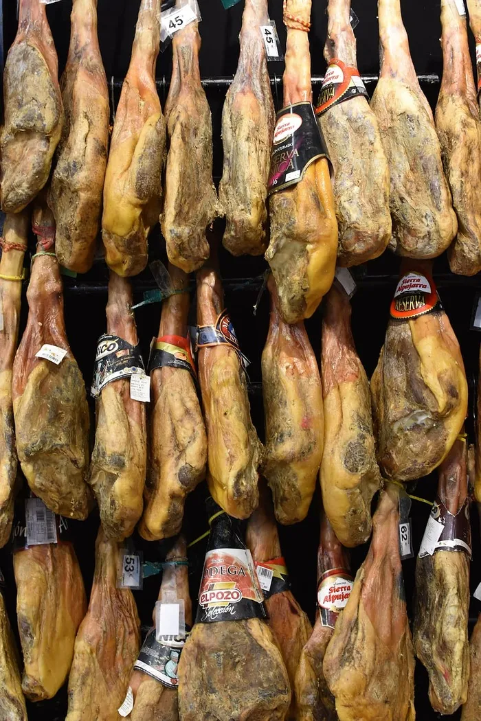 火腿，电源，肉，食品，帕塔内格拉，干火腿，干肉，serrano火腿