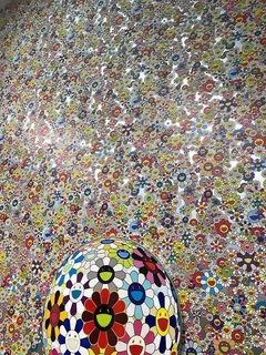 微笑、艺术、博物馆、卡通、多色、图案、无人、高角度观看