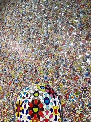 微笑、艺术、博物馆、卡通、多色、图案、无人、高角度观看