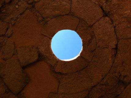 天空, 展望, 开放性, 愿景, 洞, 历史, 旧废墟, 岩石-对象