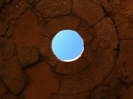 天空, 展望, 开放性, 愿景, 洞, 历史, 旧废墟, 岩石-对象