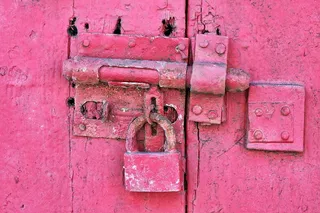 古董，脏，门，入口，门，把手，铁，锁