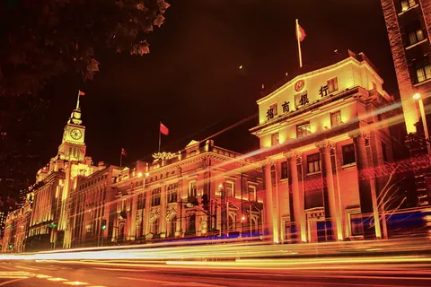 钟楼夜间延时摄影