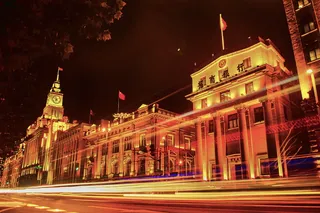 钟楼夜间延时摄影