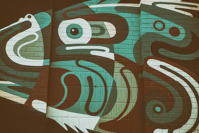 Shoreditch的砖墙上捕捉到的街头艺术