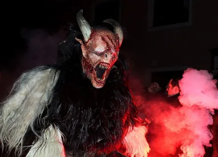 怪物海报，红色，烟雾，怪物，魔鬼，恐惧，面具，恐怖