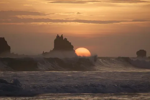 日落、地平线、照片、海滩、侧面、大海、海洋、水 日落、地平线、照片、海滩、侧面、大海、海洋、水