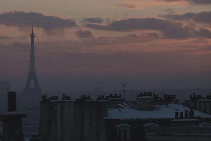 法国、巴黎、蒙马特、天空、屋顶、风景、埃菲尔、旅游