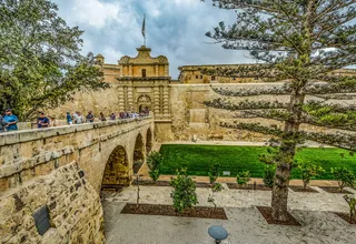 mdina、马耳他、盖茨、城堡、桥梁、地中海、长城、堡垒