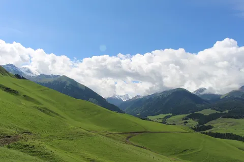 草原,风景,新疆,风景,山脉,环境,风景-自然,天空 草原,风景,新疆,风景,山脉,环境,风景-自然,天空