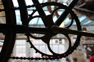 齿轮的特写镜头