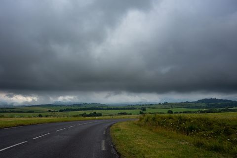 田地，田地，草原，小山，农业，农村，景观，自然