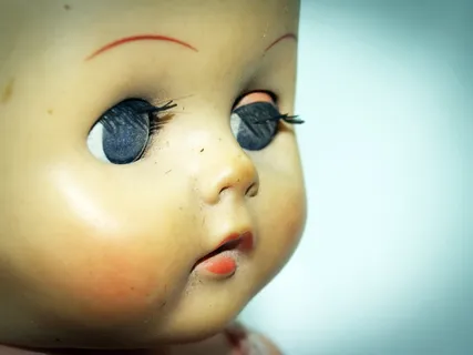 盒子，洋娃娃，打扮好的，跳蚤，女孩，市场，旧的，玩具