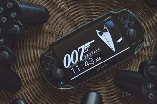 黑色 Psvita 与 007 Skyfall 壁纸