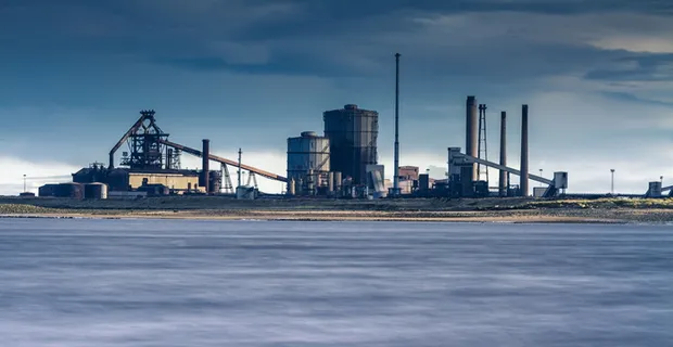 行业, 植物, 工业, 制造业, 生产, 建设, 烟囱, 金属