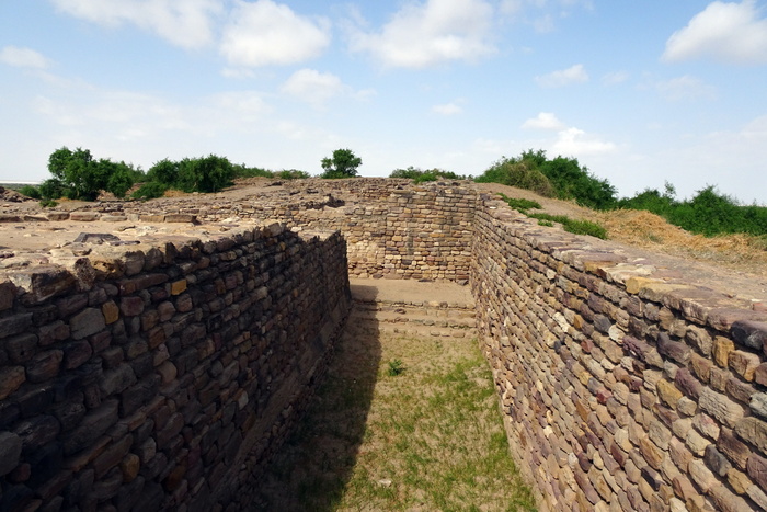 dholavira，考古遗址，挖掘，结构，水管理，khadir bet，kutch，kotada timba