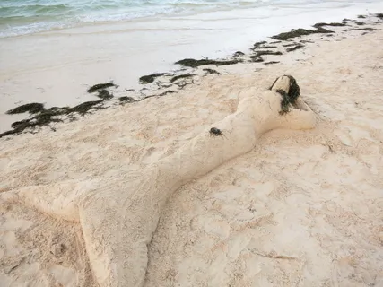 沙,美人鱼,沙艺术,土地,海滩,没有人,水,自然 沙,美人鱼,沙艺术,土地,海滩,没有人,水,自然