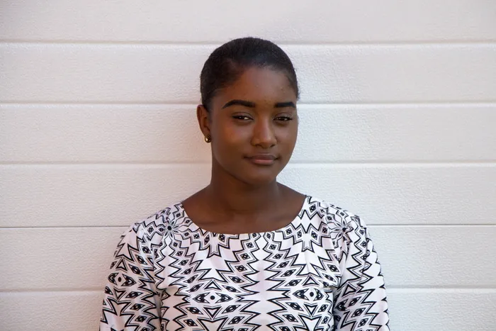 笑，微笑，精致，迷人，乌鸦，喷气，非洲，裙子