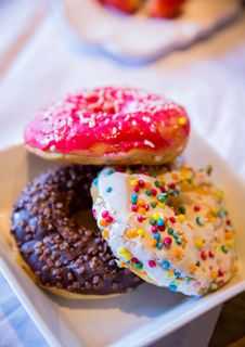 食物，甜甜圈，糖果，颜色，食物和饮料，放纵，甜食，甜食