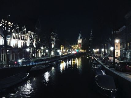 阿姆斯特丹, 荷兰, 87 号桥, 欧洲, 河, 荷兰, 桥, 美丽的夜景