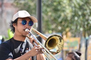 美国，新奥尔良，圣路易斯大教堂，音乐，小号，爵士，乐器，铜管乐器