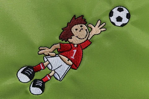 足球运动员，足球，球，2018年世界杯，世界锦标赛，刺绣，2018年足球世界杯