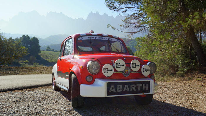 Seat 600, Abarth, 红色, 汽车, 年份酒, 红色, 汽车, 七十年代, 古董车