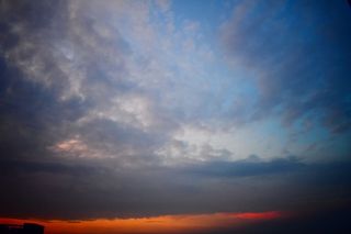 云，天，日落，黑暗，云-天，自然之美，风景-自然，自然