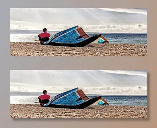 克罗地亚、斯普利特、冬季、亚得里亚海岸、冲浪、帆板、冥想、坐姿