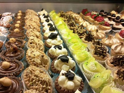 各式松饼，糖果，巧克力，美味，甜点，点心，糕点店