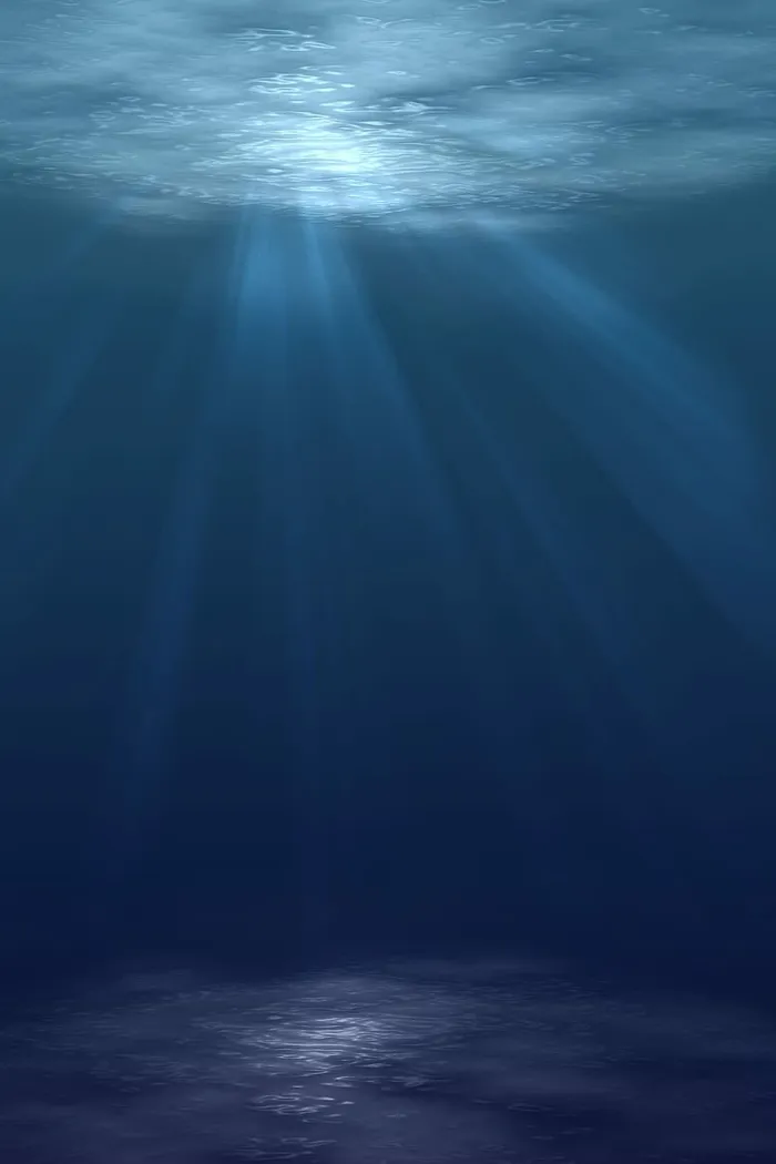 深海照片，自然，海洋，海洋，水，阳光，波浪，黑暗
