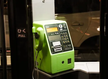 技术，电话，通信，付费电话，电话亭，连接，电话接收器，绿色