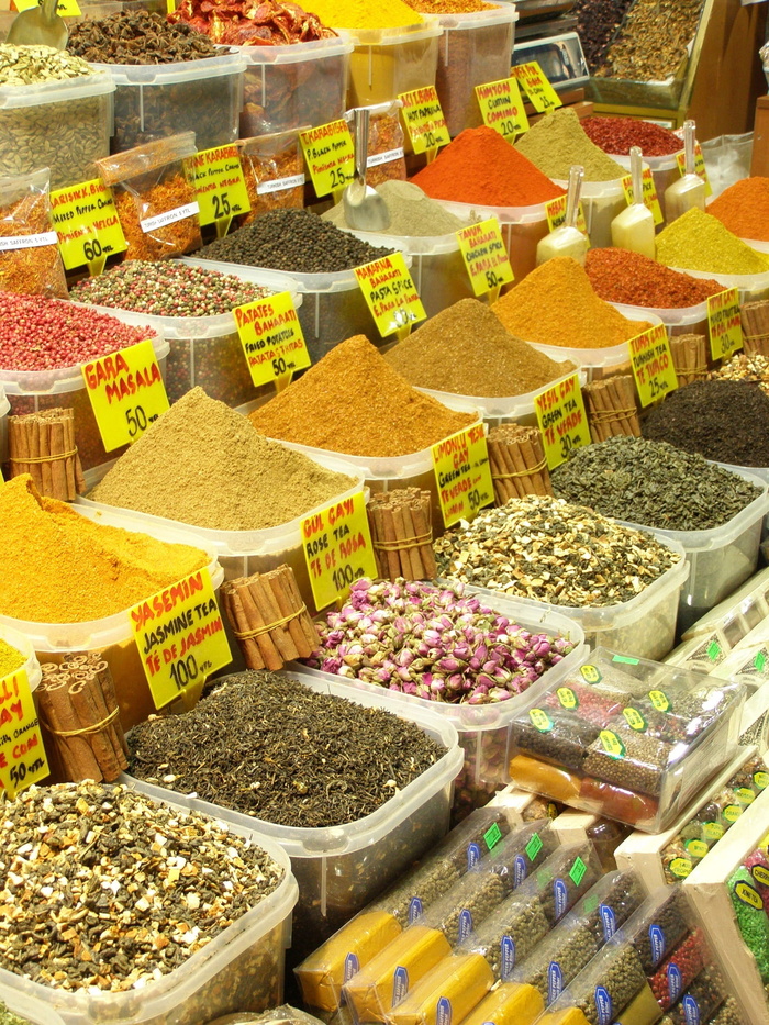 角, 店, 摊位, 香料, 食品, 新鲜, 味道, 市场