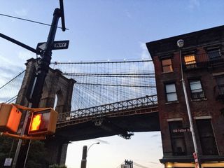 bridge，brooklyn，williamsburg，纽约市，城市场景，建筑，曼哈顿-纽约市，建筑结构
