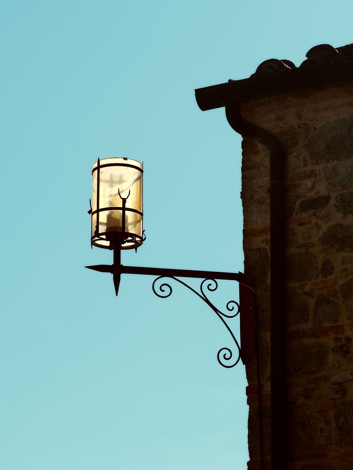brown、sconce、blue、sky、tuscany、lamp、地中海、意大利